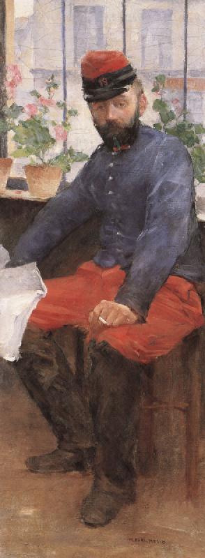 Max Buri Franzosischer Soldat oil painting image